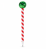 Candy-Striped Jingle Bell Pen