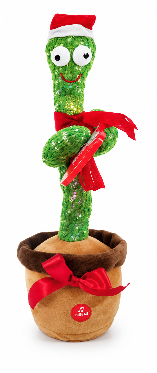 Singing and Twirling Christmas Cactus – 34cm
