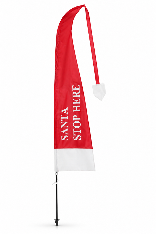 Santa Hat Christmas Flag 2.17m