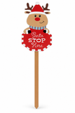Santa Stop Here Character Garden Stake 61cm