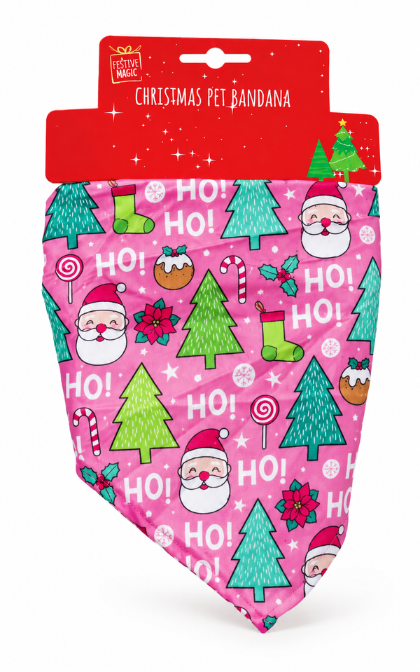 Christmas Pet Bandana – Festive Patterns