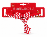 Christmas Pet Bow Tie & Necktie Set