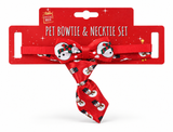 Christmas Pet Bow Tie & Necktie Set