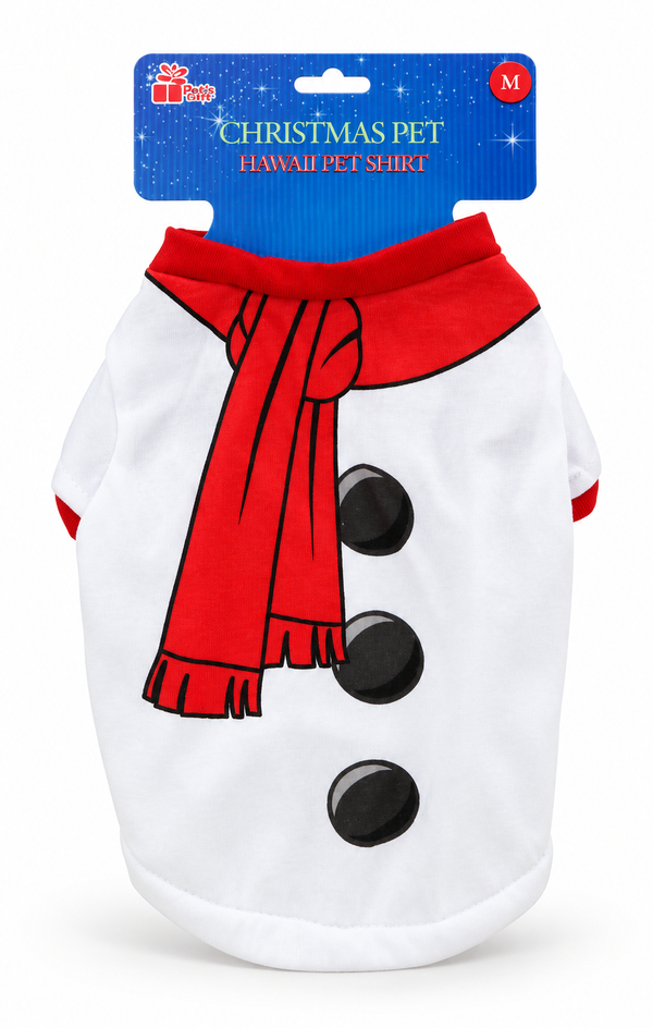 Christmas Pet T-Shirt - Snowman, Santa or Elf