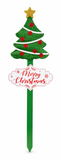 Santa or Christmas Tree Garden Stake 75cm