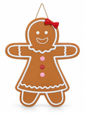 Metal Hanging Gingerbread Decoration