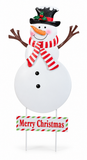 Metal Christmas Character Lawn Sign