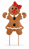 Gingerbread Metal Yard Stake 90cm