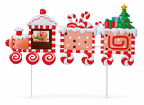 Christmas Train Metal Yard Stake