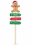 Gingerbread MDF Arrow Yard Stake 75cm