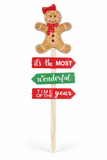 Gingerbread MDF Arrow Yard Stake 75cm