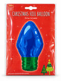Christmas Light Bulb Foil Balloon