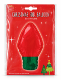 Christmas Light Bulb Foil Balloon