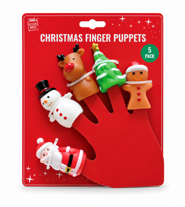 Christmas Finger Puppets – 5 Pack