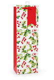 Christmas Bottle Gift Bag – Foliage and Festive Prints