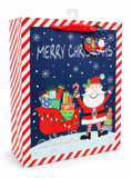 Large Christmas Gift Bag with Foil Frame Design
