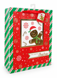 Large Christmas Gift Bag with Foil Frame Design