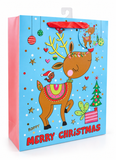Large Cartoon Christmas Gift Bag with Foil Detail