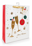 Large Contemporary Christmas Gift Bag with Foil Detail