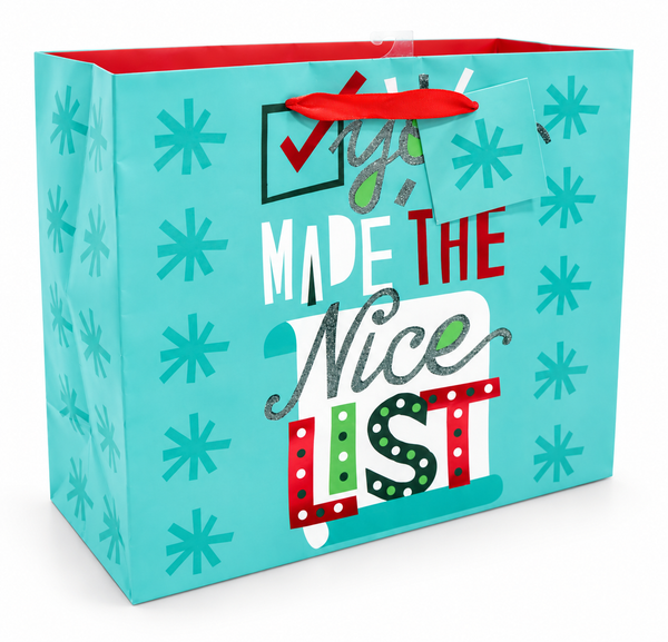 Large Landscape Christmas Message Gift Bag