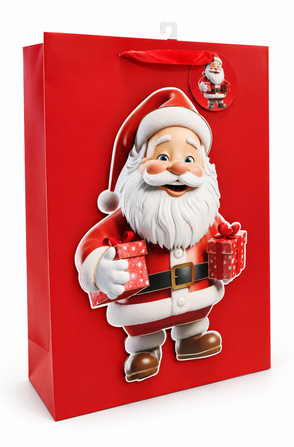 Extra Large Pop-Up Santa Christmas Gift Bag