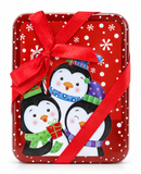 Christmas Gift Card Tin with Ribbon
