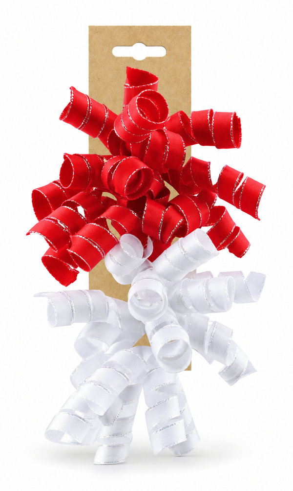 Christmas Curly Gift Bows – 2 Pack