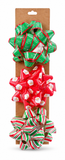 Printed Christmas Gift Bows - 3 Pack