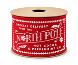 Country Christmas Ribbon - 63 mm x 2.7 m