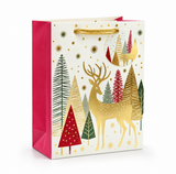 Medium Classic Gold Christmas Gift Bag