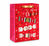 Medium Classic Gold Christmas Gift Bag