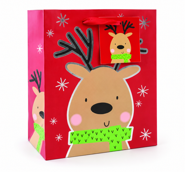 Medium Cute Christmas Character Gift Bag