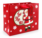 Medium Wide Santa Christmas Gift Bag
