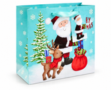 Medium Wide Santa Christmas Gift Bag