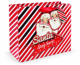 Medium Wide Santa Christmas Gift Bag