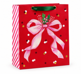 Large Christmas Bow Gift Bag with Seal Sticker