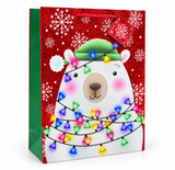 Extra Large Christmas Character Gift Bag with Glitter Detail