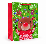 Extra Large Christmas Character Gift Bag with Glitter Detail