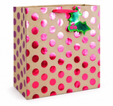 Extra Large Square Christmas Gift Bag – Foil & Glitter
