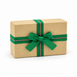 Kraft Christmas Gift Box with Ribbon Bow