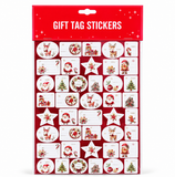 Christmas Foil Gift Tag Stickers – Large Sheet