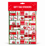 Christmas Foil Gift Tag Stickers – Large Sheet