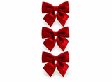 Red Velvet Christmas Gift Bows