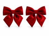 Red Velvet Christmas Gift Bows
