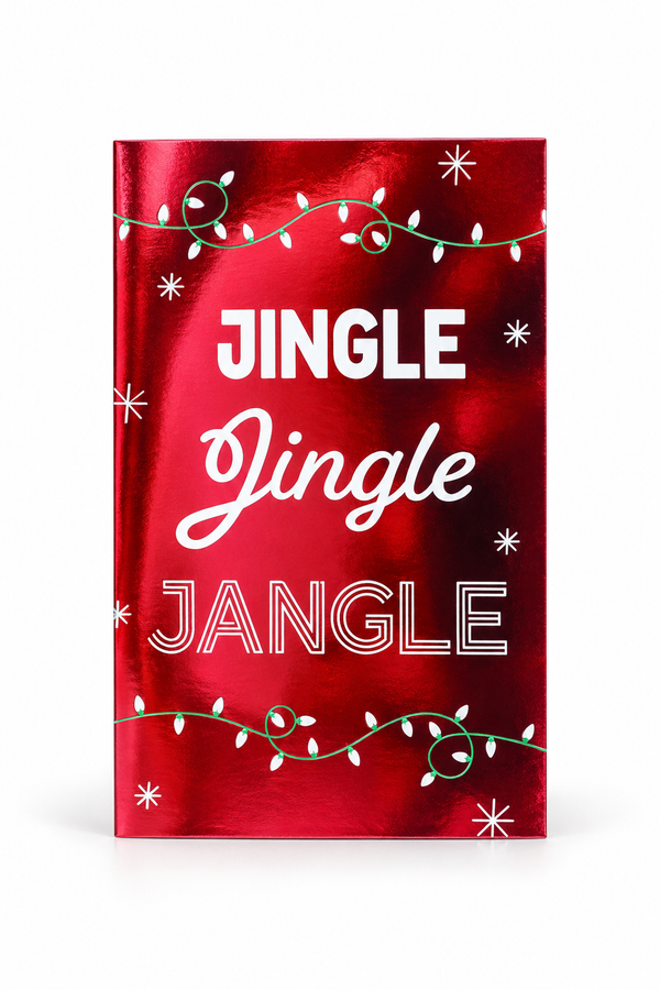 Red Foiled Christmas Cards – 6 Pack – Jingle Jingle Jangle