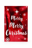 Red Foiled Christmas Cards – 6 Pack – Merry Merry Christmas