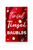 Red Foiled Christmas Cards – 6 Pack – Tinsel Tinsel Baubles