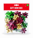 Metallic Gift Bow Mix - 16 Pack