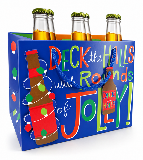 6Pack Beer Bottle Gift Bag