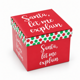 Christmas Foil Slogan Gift Boxes